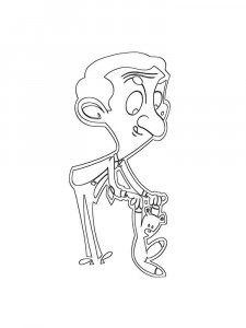 Mr. Bean coloring page 11 - Free printable