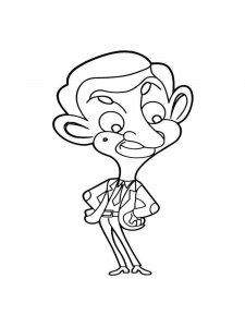 Mr. Bean coloring page 12 - Free printable