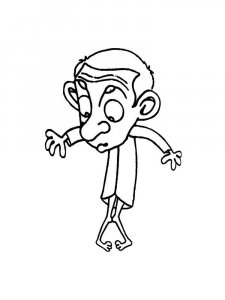 Mr. Bean coloring page 13 - Free printable