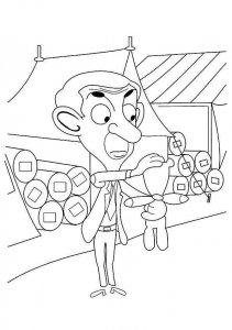 Mr. Bean coloring page 16 - Free printable