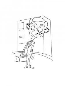 Mr. Bean coloring page 3 - Free printable