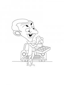 Mr. Bean coloring page 5 - Free printable