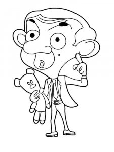 Mr. Bean coloring page 19 - Free printable