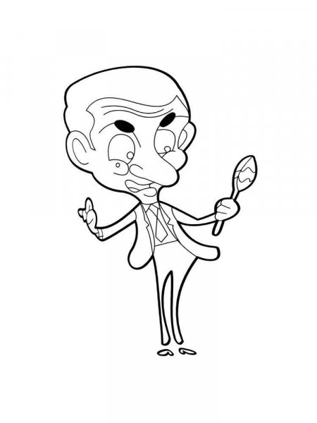 Mr Bean coloring pages