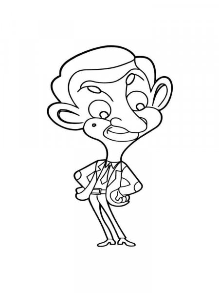 Mr Bean coloring pages