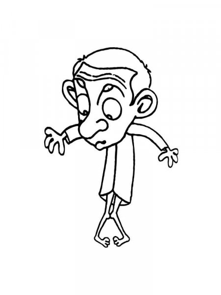 Mr Bean coloring pages