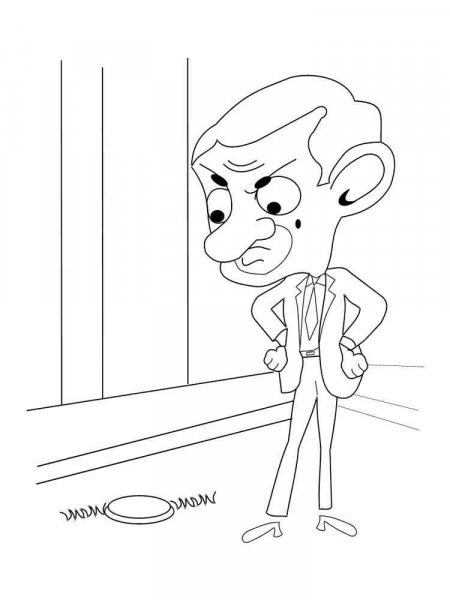 Mr Bean coloring pages