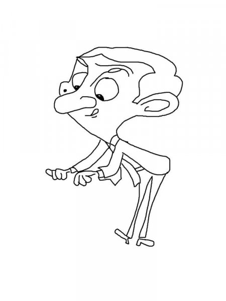 Mr Bean coloring pages