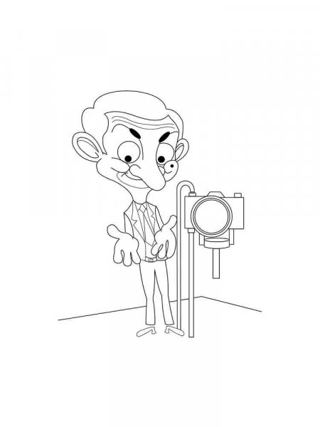 Mr Bean coloring pages