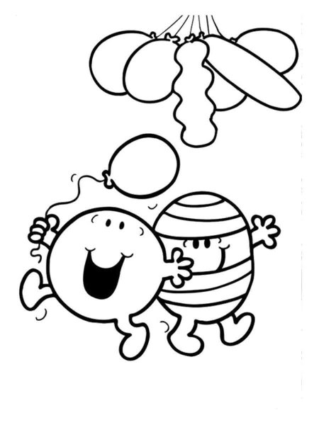 Mr. Men coloring pages