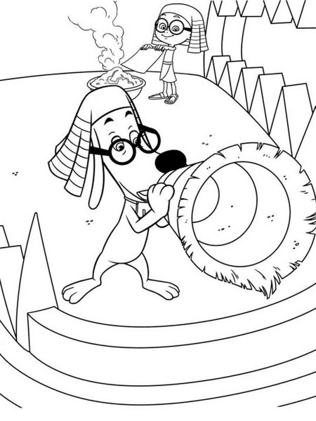 mr peabody sherman coloring pages for kids