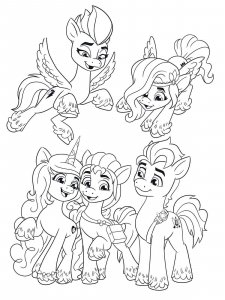 My Little Pony: A New Generation coloring page 1 - Free printable