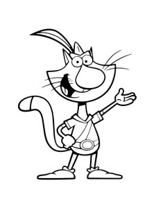 Nature Cat coloring page 13 - Free printable