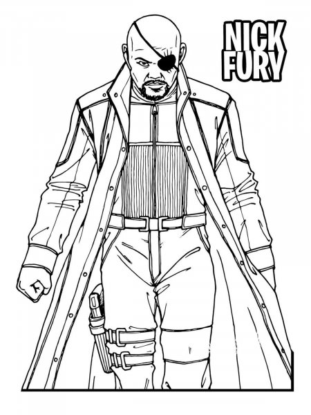 Nick Fury coloring pages