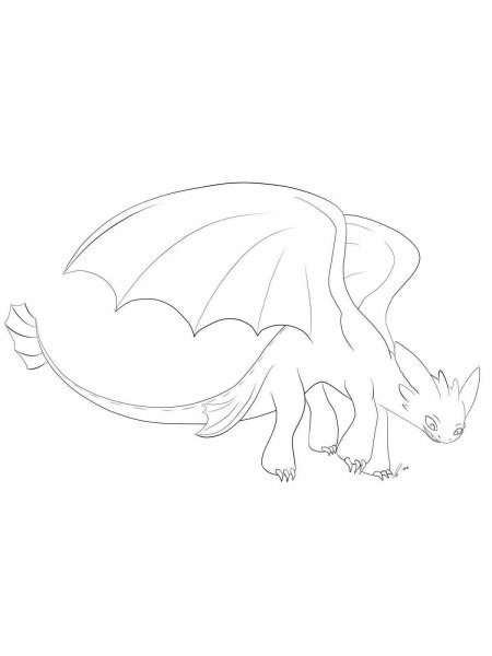 Night Fury coloring pages