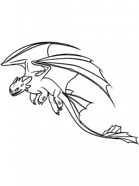 Night Fury coloring pages