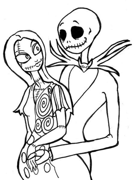 Nightmare Before Christmas coloring pages