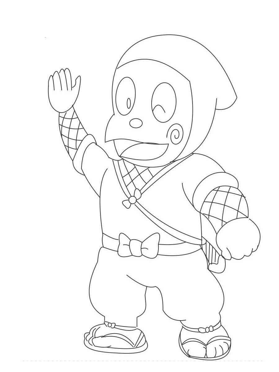 Ninja Hattori coloring pages