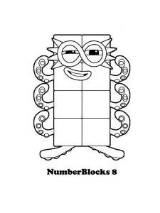 Numberblocks coloring page 3 - Free printable