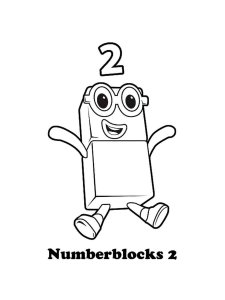 Numberblocks coloring page 6 - Free printable