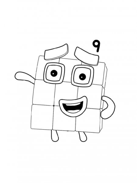 Numberblocks coloring pages