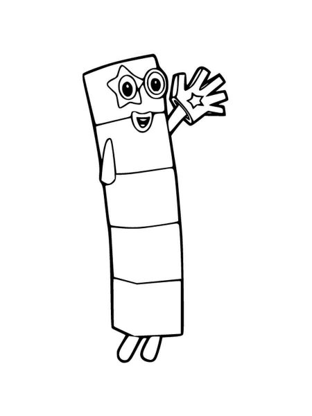 Numberblocks coloring pages