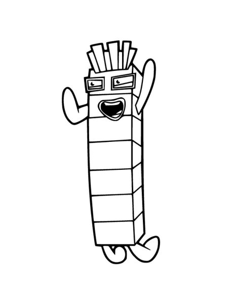 Numberblocks coloring pages