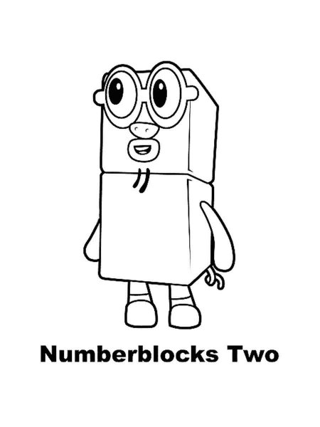 Numberblocks coloring pages