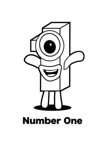 Numberblocks coloring pages