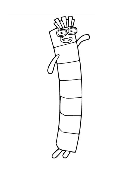 Numberblocks coloring pages