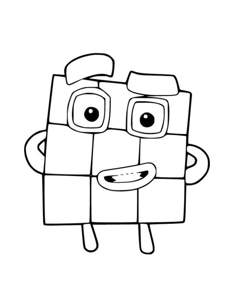 Numberblocks coloring pages