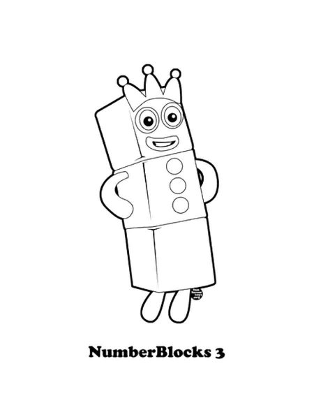 Numberblocks coloring pages