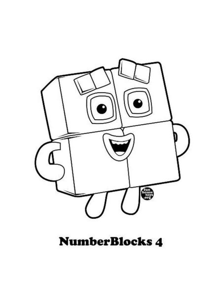 Numberblocks coloring pages