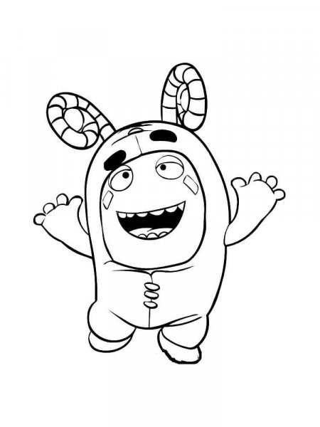 Oddbods coloring pages