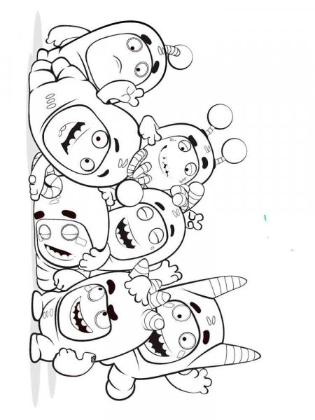 Oddbods coloring pages