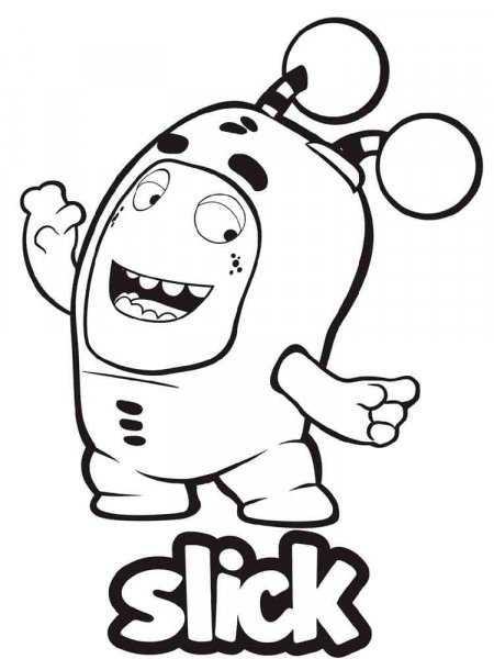 Oddbods coloring pages