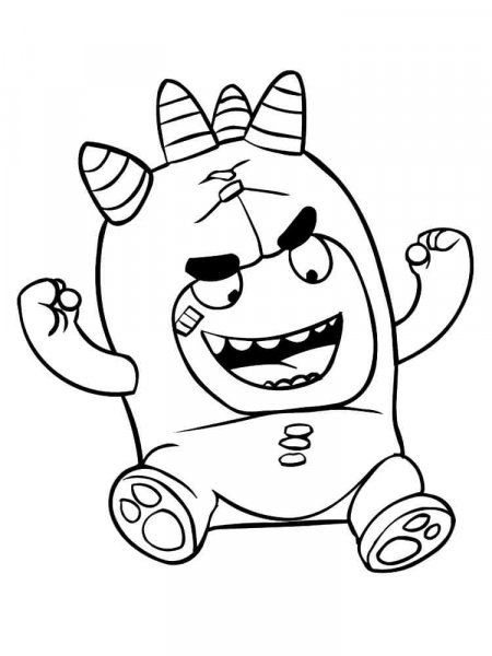 Oddbods coloring pages