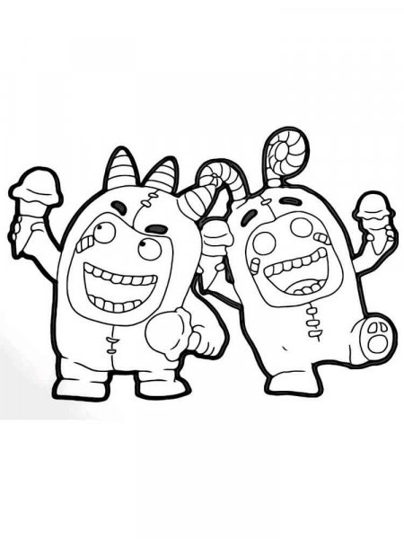 Oddbods coloring pages