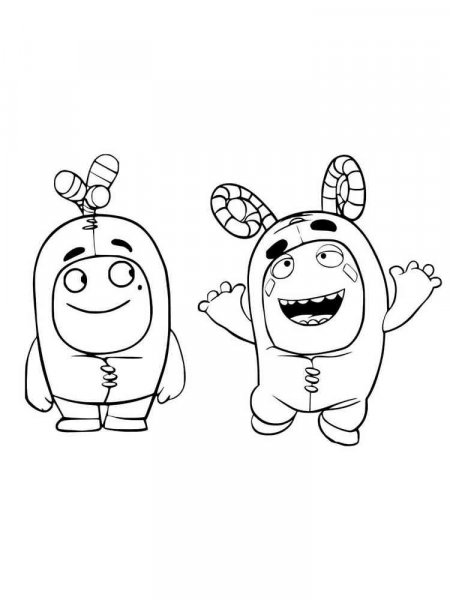 Oddbods coloring pages