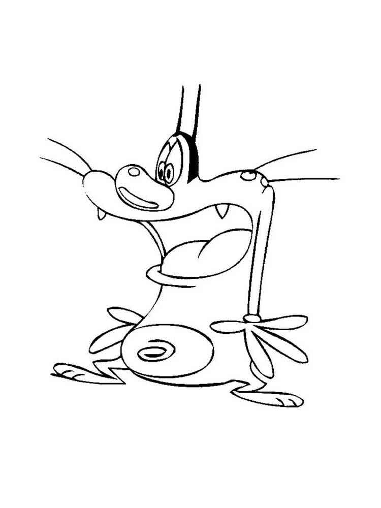 Free printable Oggy and the Cockroaches coloring pages.