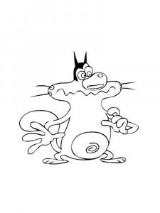 Oggy and the Cockroaches coloring page 1 - Free printable