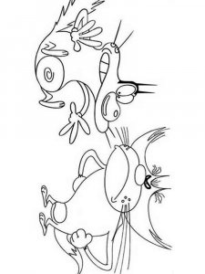 Oggy and the Cockroaches coloring page 13 - Free printable