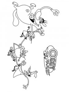 Oggy and the Cockroaches coloring page 6 - Free printable