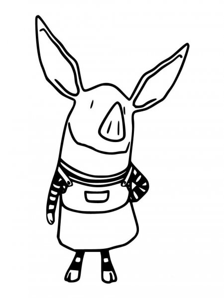 Olivia the Pig coloring pages