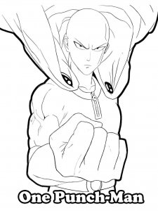 One Punch Man coloring page 5 - Free printable