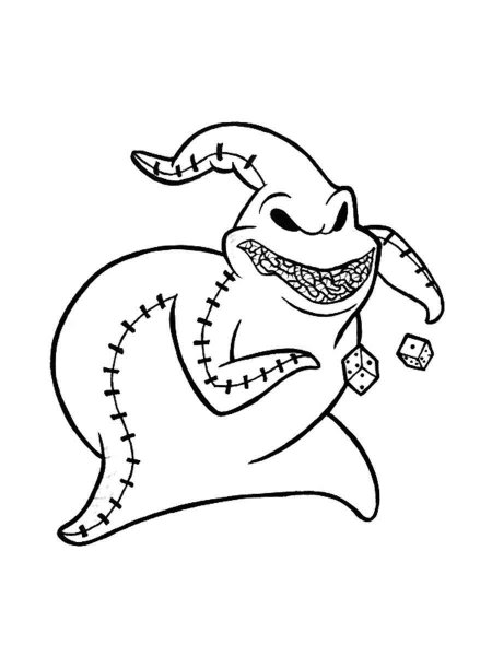 Oogie Boogie coloring pages