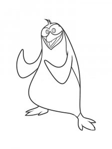 Penguins of Madagascar coloring page 2 - Free printable