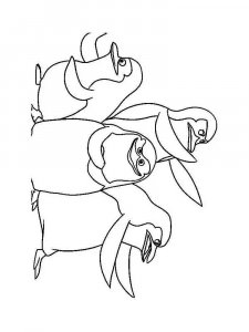 Penguins of Madagascar coloring page 4 - Free printable
