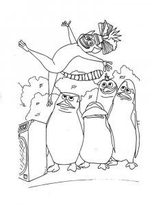 Penguins of Madagascar coloring page 9 - Free printable