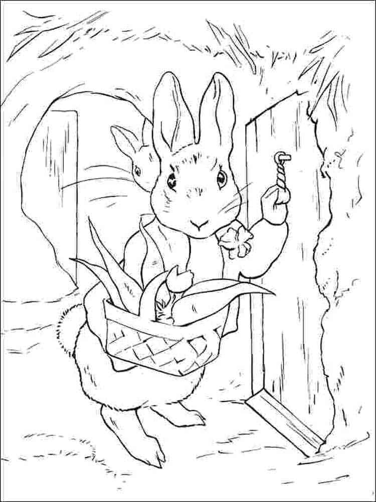 benjamin bunny coloring pages